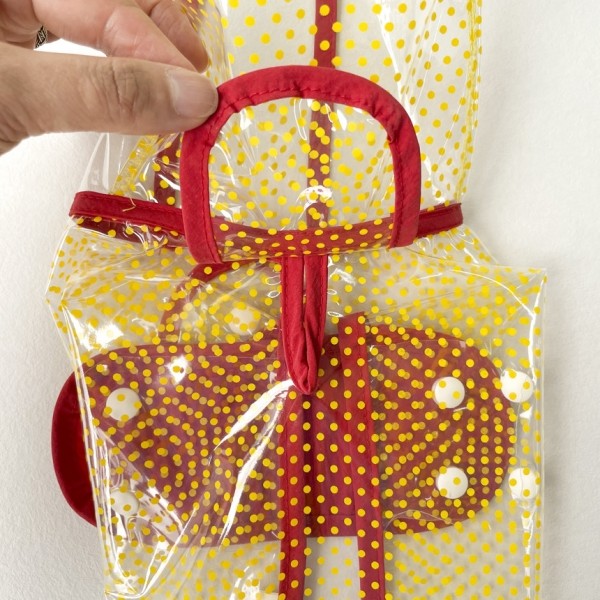 페오펫몰,그루밍독 반려동물 해피도트 투명 우비 S-2XL, 3 colors