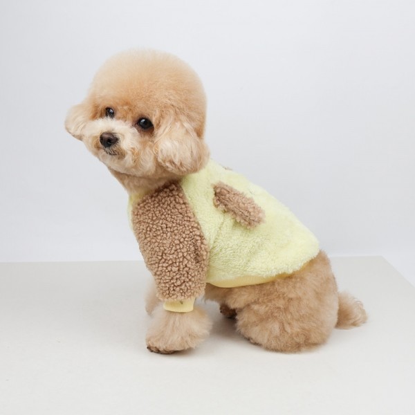 페오펫몰,그루밍독 반려동물 강아지 뽀글 달랑귀 맨투맨 S-2XL, 2colors