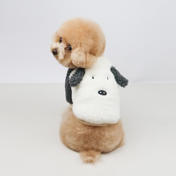 페오펫몰,그루밍독 반려동물 강아지 뽀글 달랑귀 맨투맨 S-2XL, 2colors