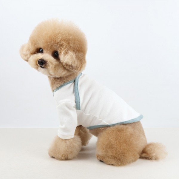 페오펫몰,그루밍독 반려동물 심플리본 컬러배색 티셔츠 S-2XL, 3colors