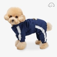 그루밍독 반려동물 커플룩 레이스후드 올인원/원피스 S-XL, 2colors & 견주용 바지