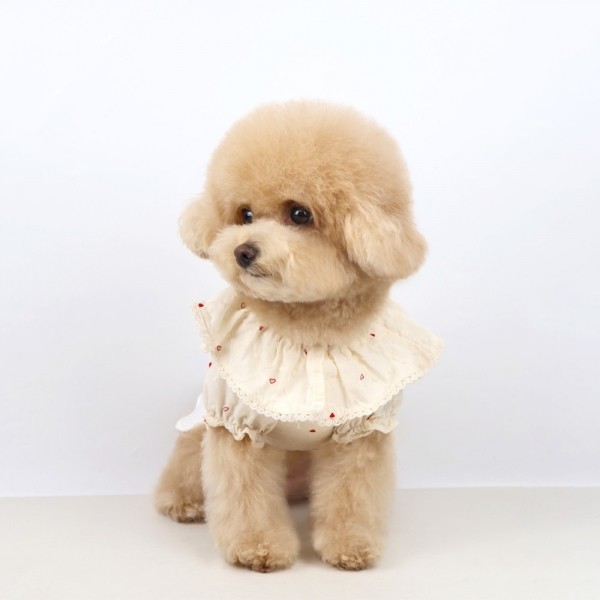 페오펫몰,그루밍독 반려동물 러빙유 하트 블라우스 셔츠 S-2XL, 2colors