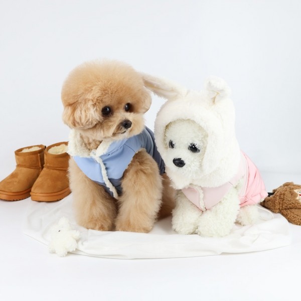 페오펫몰,그루밍독 반려동물 grmd 하네스 양면패딩 점퍼 S-2XL, 3 colors