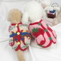 그루밍독 반려동물 뽀글이 시골조끼 겨울 아우터 강추템