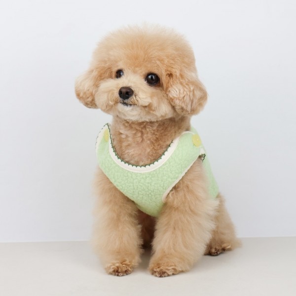 페오펫몰,그루밍독 반려동물 멍멍이 자수 조끼 S-2XL, 2 colors