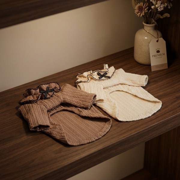 페오펫몰,그루밍독 반려동물 라떼 리본티 S-2XL, 2 colors