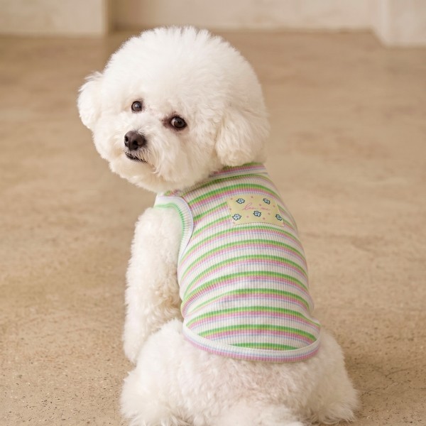 페오펫몰,그루밍독 반려동물 프레시 단가라 민소매 S-2XL, 3colors