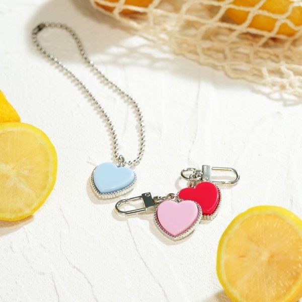 페오펫몰,하트펜던트 강아지 인식표 목걸이 이름표