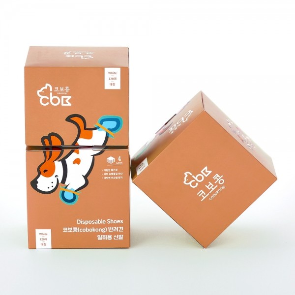 페오펫몰,코보콩 에어 슈즈 일회용 강아지 신발 120매