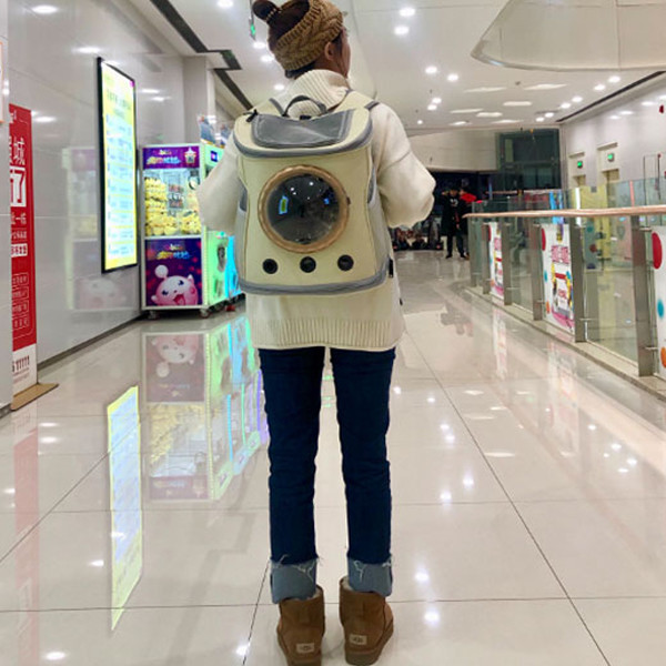 페오펫몰,스페이스캣 반려동물 프론트 백팩형 우주선 이동가방 2컬러