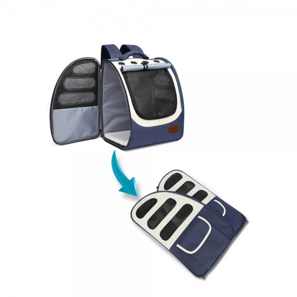 페오펫몰,스페이스캣 3면 통풍 백팩형 반려동물 이동가방 2컬러