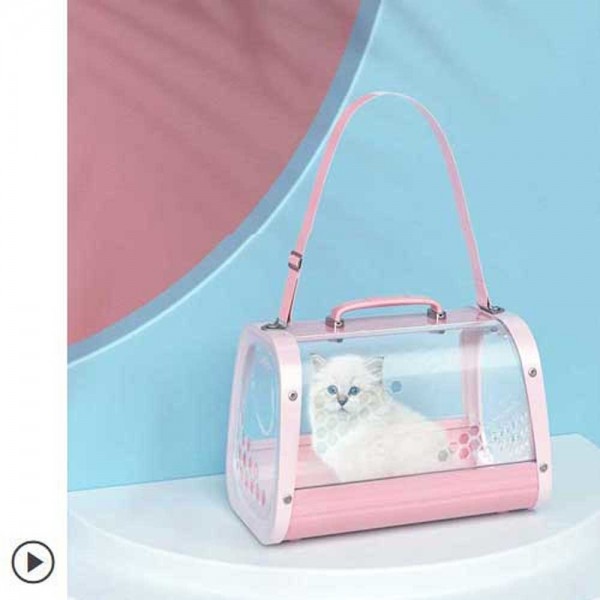 페오펫몰,엠펫츠  반려동물 이동장 360도 투명창 애견켄넬 케이지 케리어 3컬러