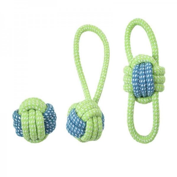 페오펫몰,강아지 로프 장난감 실타래 터그놀이 3종/5종