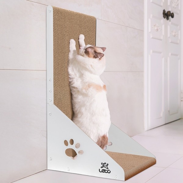 페오펫몰,레토 원목 고양이 수직 스크래쳐 대형 90cm LCH-V06
