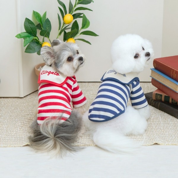 페오펫몰,[리토가토] 윈터 마린 티셔츠 - 블루