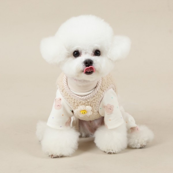 페오펫몰,[리토가토] 빵블리 조끼 - 브라운