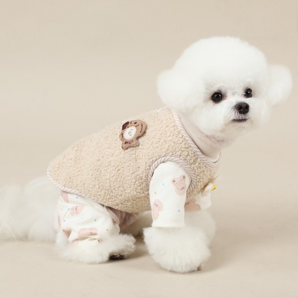 페오펫몰,[리토가토] 빵블리 조끼 - 브라운