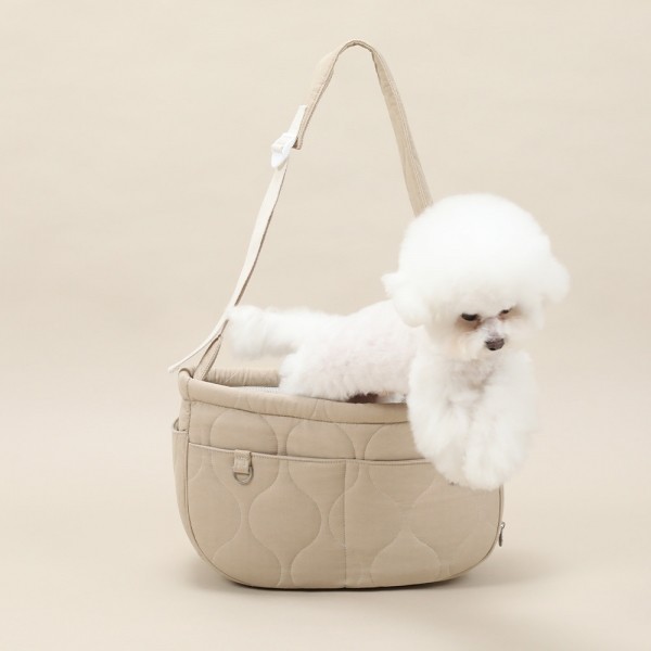 페오펫몰,[리토가토] 올데이 슬링백 이동가방 (베이지)