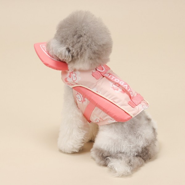 페오펫몰,[리토가토] 스윙하트 강아지 구명조끼 - 핑크