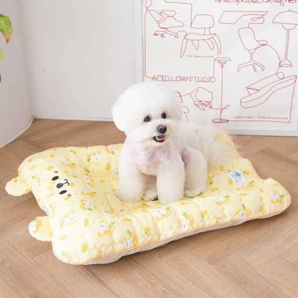 페오펫몰,[리토가토] 인견 범퍼 쿨매트 - 리토 옐로우