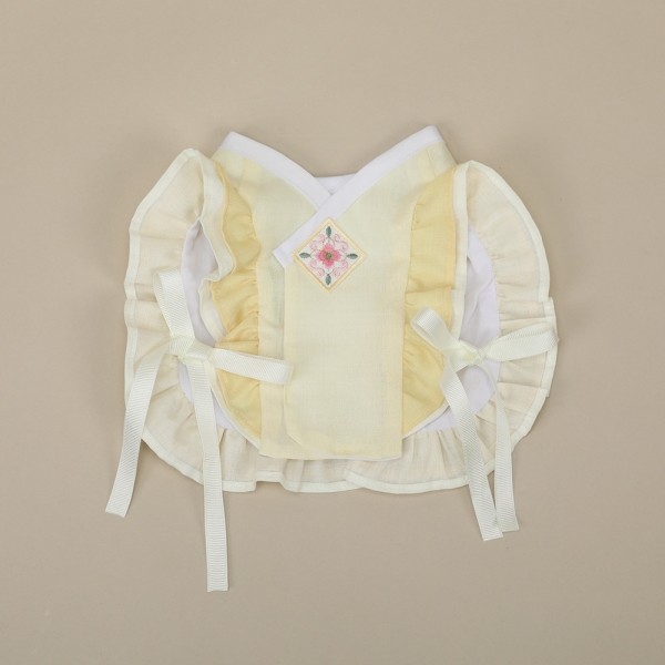 페오펫몰,[리토가토] 꽃나래 케이프 한복배자 - 노랑