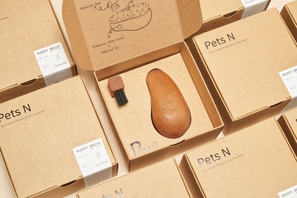 페오펫몰,펫츠엔 슬림 버디브러쉬 강아지빗 고양이빗 반려견 사랑빗