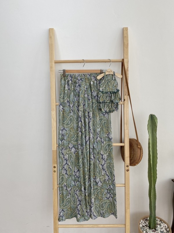 페오펫몰,강아지 에스닉주름바지 커플룩(견주용)