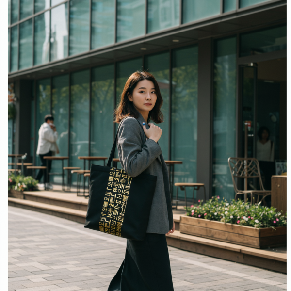 페오펫몰,훈민정음 에코백 첫번째 누리 (한글 디자인 에코백)