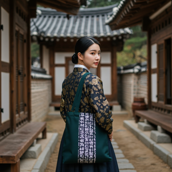 페오펫몰,훈민정음 에코백 첫번째 누리 (한글 디자인 에코백)