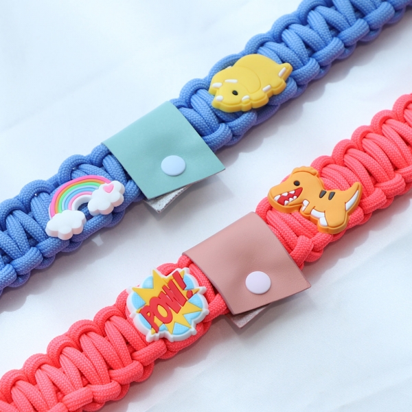 페오펫몰,[16kg 초과] 목걸이+리드줄+가죽메달 트니트니 리드줄 세트