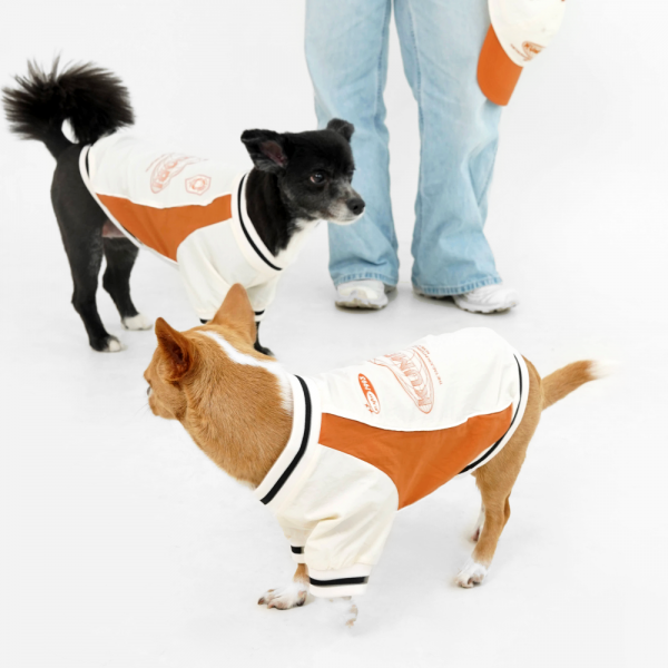 페오펫몰,바크하우스X꿈돌이 블록코어 나일론 티셔츠_아이보리