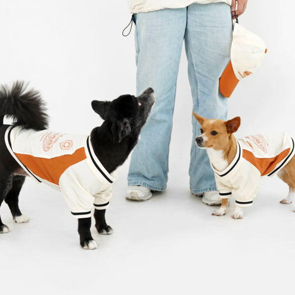 페오펫몰,바크하우스X꿈돌이 블록코어 나일론 티셔츠_아이보리