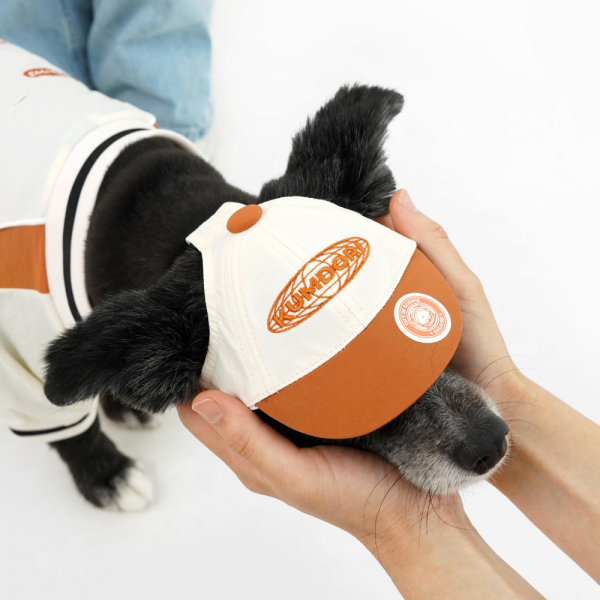 페오펫몰,바크하우스X꿈돌이 블록코어 나일론 볼캡_오렌지