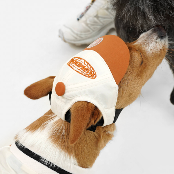 페오펫몰,바크하우스X꿈돌이 블록코어 나일론 볼캡_오렌지