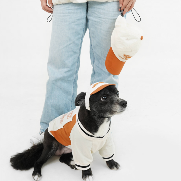 페오펫몰,바크하우스X꿈돌이 블록코어 나일론 볼캡_오렌지