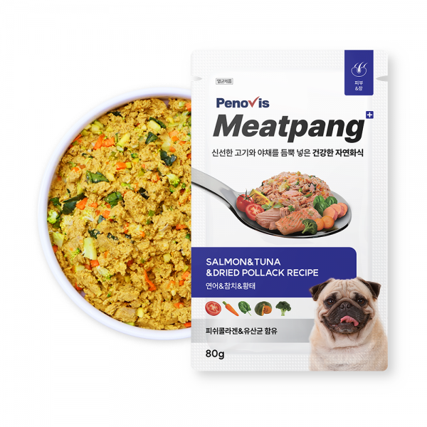 페오펫몰,페노비스 화식사료 자연화식 미트팡 80g (5가지 맛)