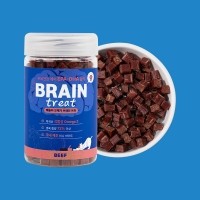 오메가 브레인트릿 소고기맛 170g 칭찬 훈련 간식