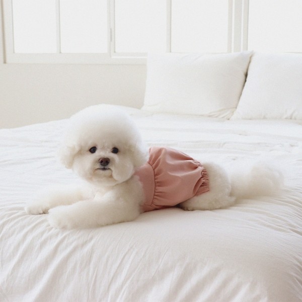 페오펫몰,[댕캉스특가] 쉬오트 러브썸 볼륨 오버롤 (핑크)