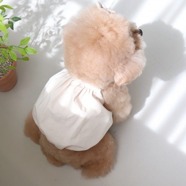 페오펫몰,[댕캉스특가] 쉬오트 베이비 벌룬 탑 (버터베이지)