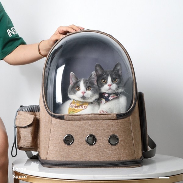 페오펫몰,펫포에버 강아지 투명 백팩 고양이 우주선 가방 강아지 배낭