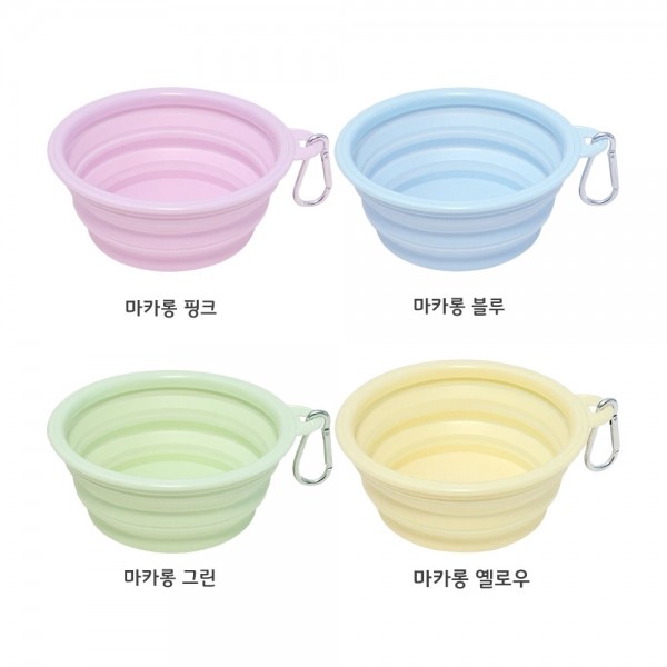 페오펫몰,펫포에버 강아지 휴대용 접이식 식기 산책용 물그릇