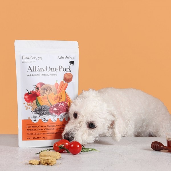 페오펫몰,[알로키친] 강아지자연식 올인원포크(돼지&프로폴리스) 15개입 (90g) #슬개골 #기관지 #항산화 #베이스패티