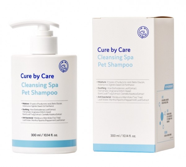 페오펫몰,[큐어바이케어] 클렌징 스파 펫 샴푸 & 트리트먼트 SET
