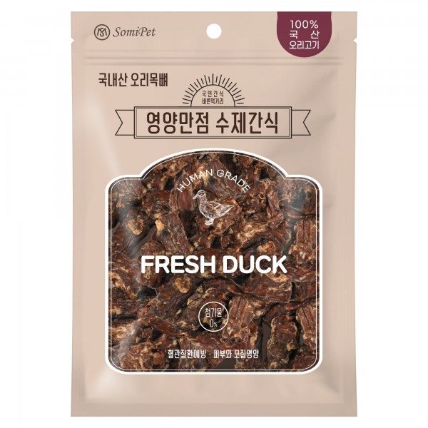 페오펫몰,영양만점 강아지 수제간식 국내산 오리목뼈 400g