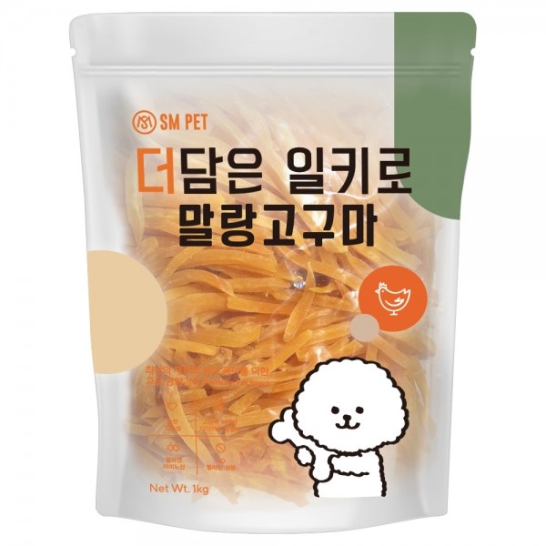 페오펫몰,더담은 일키로 강아지 대용량 간식 말랑 고구마