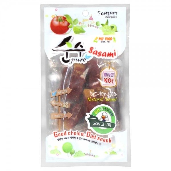 소미펫 순수 70g 강아지 소포장 간식 오리고구마