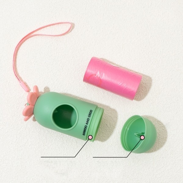 페오펫몰,냥슬아치 강아지 배변봉투 똥츄 케이스 플라워 디스펜서