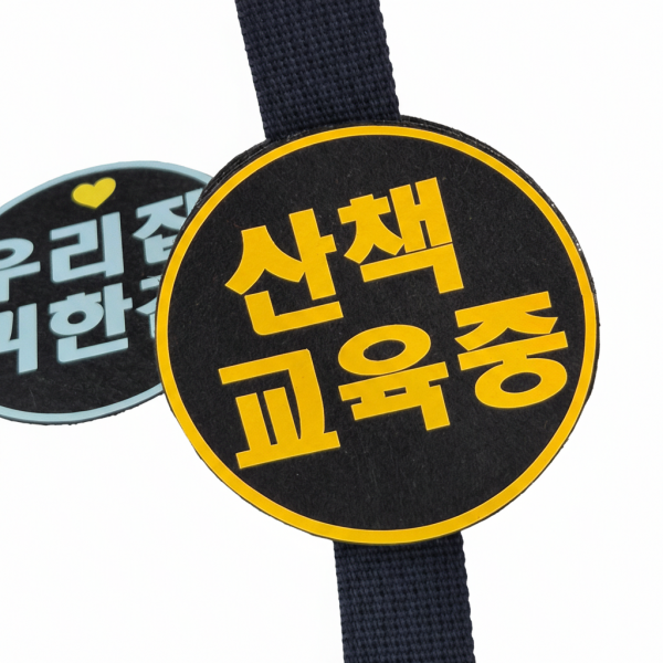 애완견 강아지 펫티켓 산책 메세지 반려견 산책와펜  리드줄