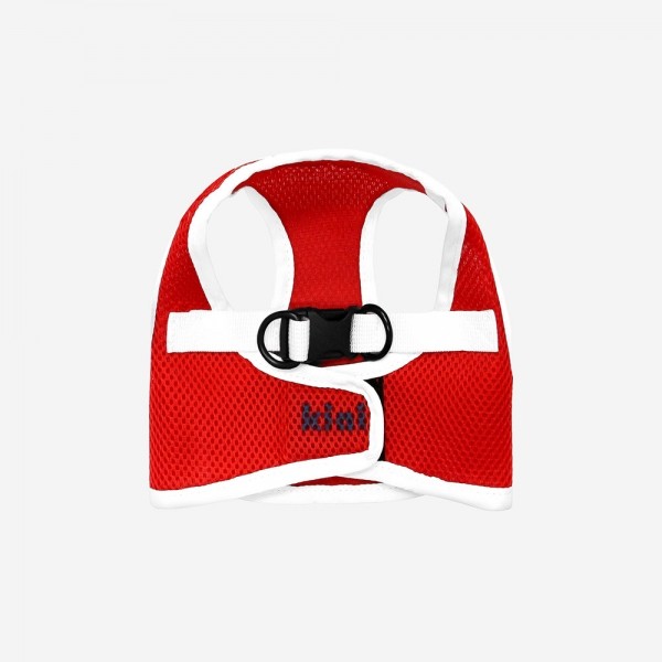 페오펫몰,[양육비특가] 키니키니 오리지널 로고 메쉬 조끼형하네스 (레드)