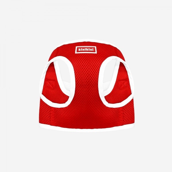 페오펫몰,[양육비특가] 키니키니 오리지널 로고 메쉬 조끼형하네스 (레드)